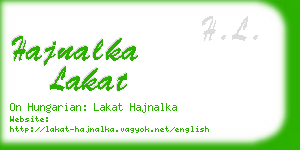 hajnalka lakat business card